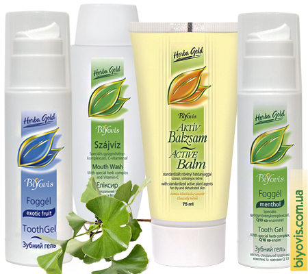 Active balm, Tooth gel and Elixir of the BIONET (Biyovis) company